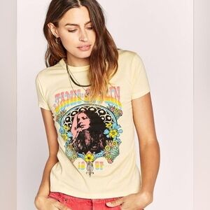Daydreamer x Free People Janis Joplin Buttercream Graphic Tee